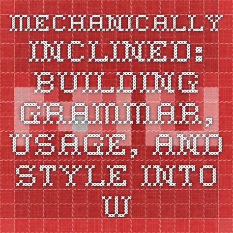 another word for mechanically inclined.